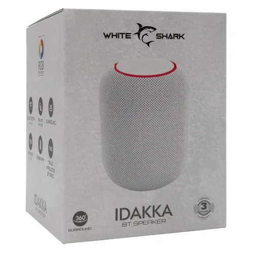 White Shark GBT-619 Idakka White Bluetooth reproduktor - 6