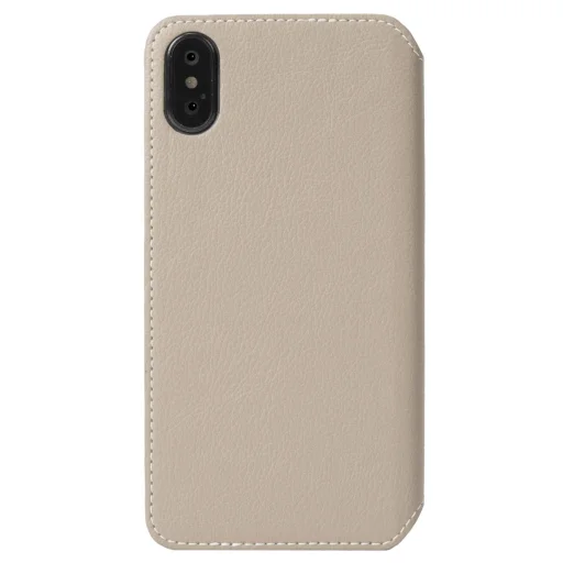 Krusell Pixbo 4 Card SlimWallet Apple iPhone XS Max béžové flipové puzdro - 2