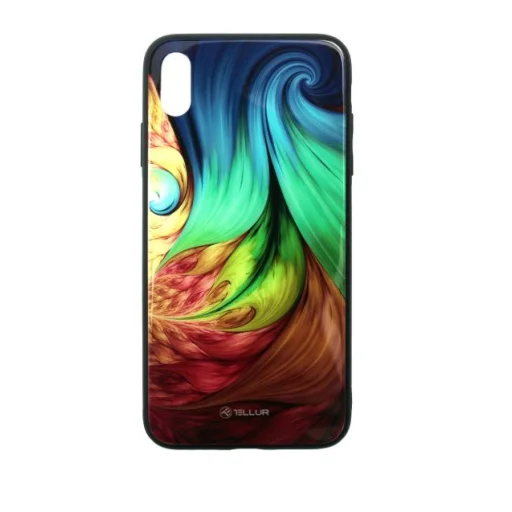 Tellur Cover Glass vzorovaný kryt pre iPhone XS MAX, mesmeric - 1