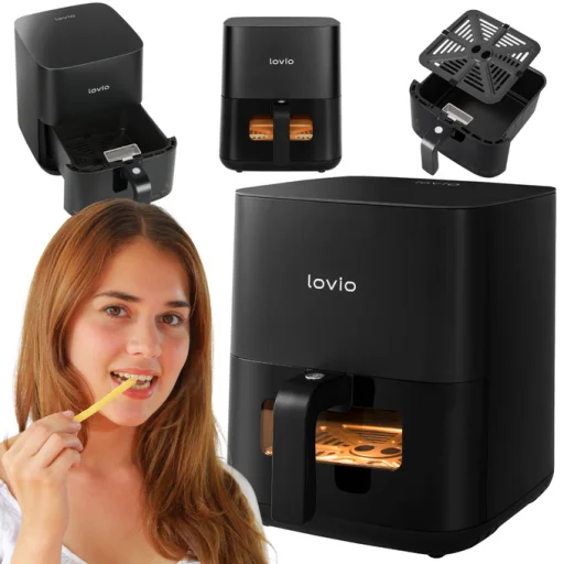 Lovio LVAF001BK PureFry 5L čierna teplovzdušná fritéza - 7