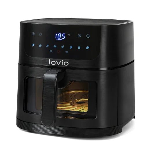 Lovio LVAF002BK PureFry XL Smart 6L čierna teplovzdušná fritéza - 1