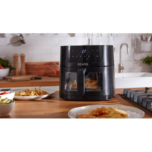 Lovio LVAF002BK PureFry XL Smart 6L čierna teplovzdušná fritéza - 9