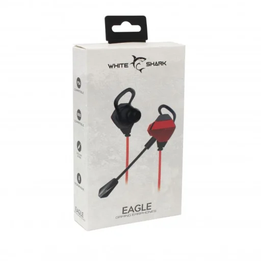 White Shark GE-536 Eagle Black/Red slúchadlá - 3