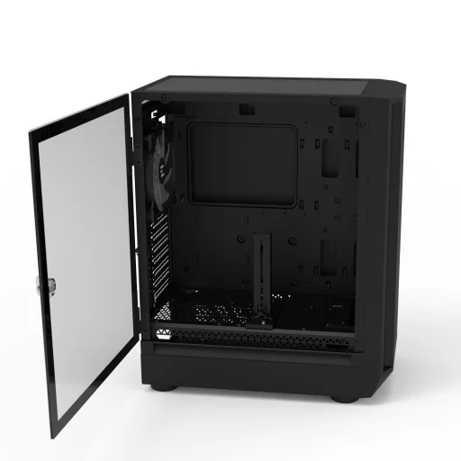 Zalman i6 Black počítačová skriňa s RGB ventilátormi a bočnicou z tvrdeného skla - 4