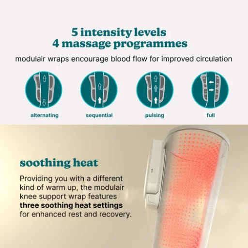 Homedics SR-CMK10H modulárny ohrievač kolena a kompresný masážny návlek - 6