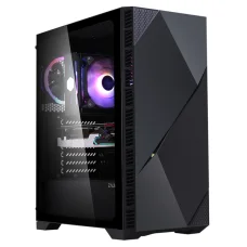 Zalman Z3 Iceberg Black počítačová skriňa ATX Midi Tower, s bočnicou z tvrdeného skla, 2 ks ARGB ventilátory