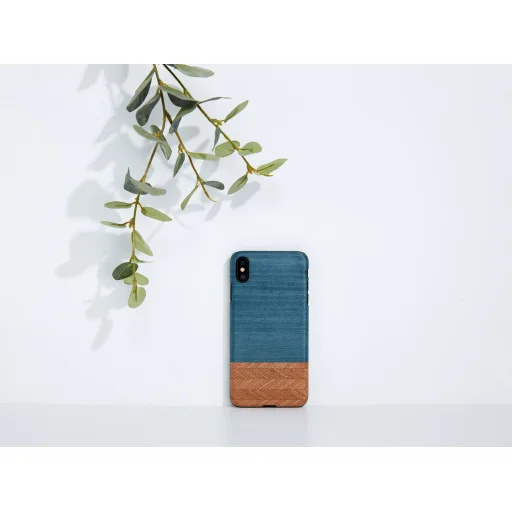 MAN&WOOD iPhone X/XS denim black puzdro - 3