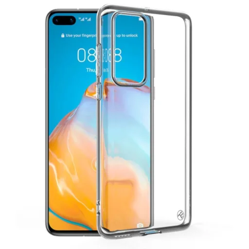 Tellur Cover Basic Silicone priehľadný kryt pre Huawei P40 - 1