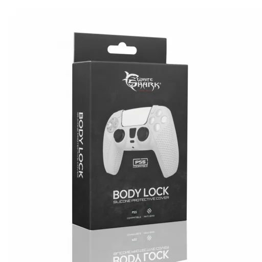 White Shark PS5-541 Body Lock White silikónové puzdro pre PS5 ovládač - 7