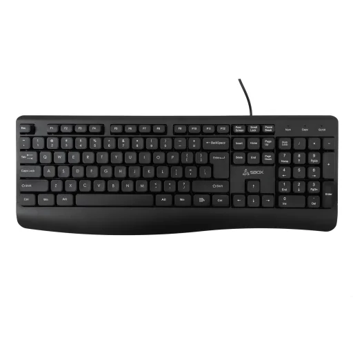 Sbox K-103 káblová klávesnica US čierna - 1