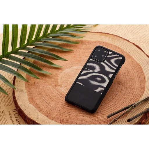 MAN&WOOD iPhone 11 Pro Max čierne puzdro s leopardím vzorom - 3