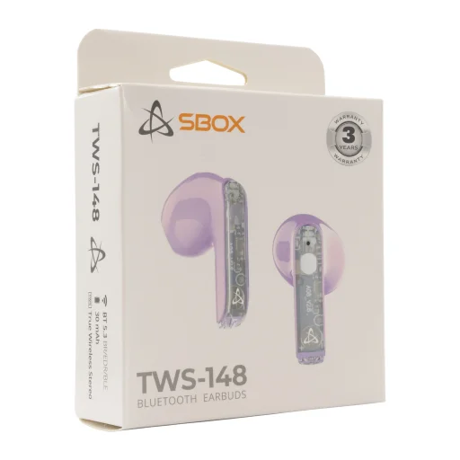 Sbox EB-TWS148 fialové Bluetooth slúchadlá - 6