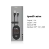 Orsen S9C USB-A – Type-C 2.1A 1 m čierny kábel thumbnail