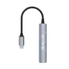 Tellur 4 v 1 USB-C 3.1 hliníkový hub, sivý thumbnail
