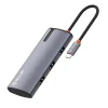 Tellur USB-C hub, PD 3.0 100W, HDMI, 3xUSB 3.0, szürke thumbnail