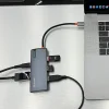 Tellur USB-C hub, PD 3.0 100W, HDMI, 3xUSB 3.0, sivý thumbnail