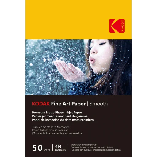 Kodak Fine Art Paper 230g Matte Coated Smooth 4/6x50 fotópapír - 1