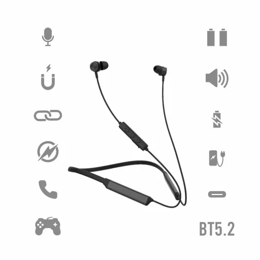 Manta MNH01 Olympic Black Bluetooth slúchadlá - 2