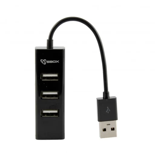 Sbox H-204 4-portový USB hub čierny - 2