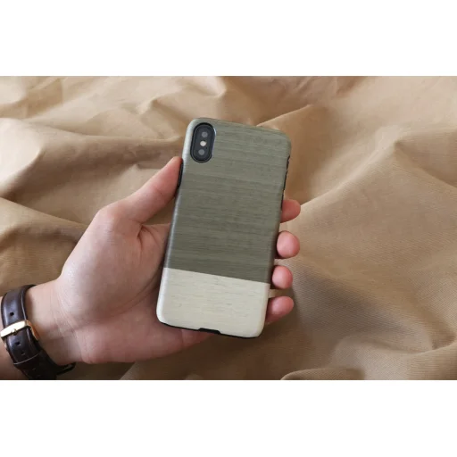 MAN&WOOD iPhone X/XS Einstein Black puzdro - 3