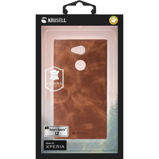 Krusell Sunne Cover Sony Xperia L2 vintage koňakovo hnedé puzdro - 8