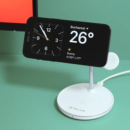 Tellur 3 az 1-ben MagSafe vezeték nélküli asztali töltő - 7
