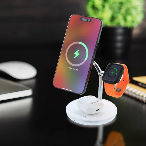 Tellur 3 az 1-ben MagSafe vezeték nélküli asztali töltő - 8