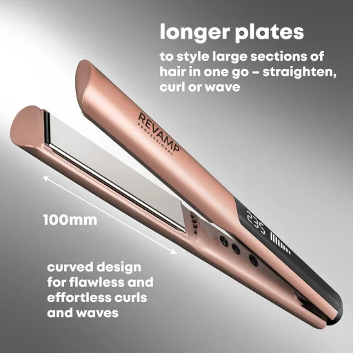 Revamp ST-1900GD-EU Dynamic Straight & Style kerámia hajvasaló - 2
