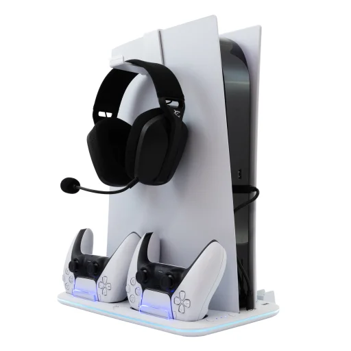 White Shark PS5-DZ504 Kimura-2 multifunkčný chladiaci stojan a nabíjačka pre PS5 - 2