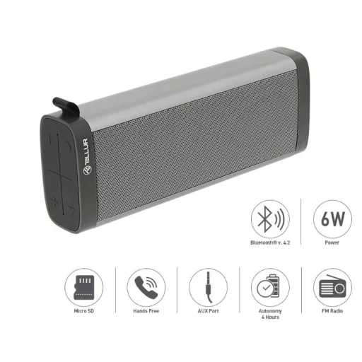 Tellur Selene sivý Bluetooth reproduktor - 5