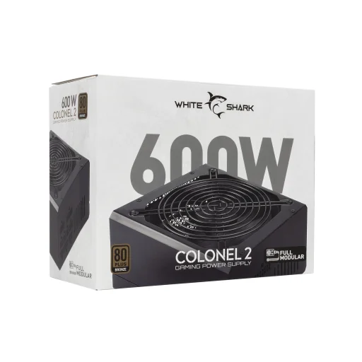 White Shark GPSU-B600S Colonel-2 600W 80+ Bronze teljesen moduláris ATX tápegység - 9