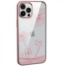 Puzdro Devia Crystal Flora iPhone 12 mini rose gold