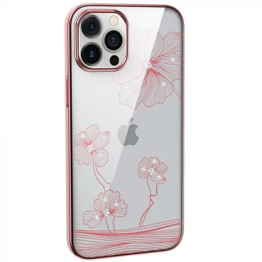Puzdro Devia Crystal Flora iPhone 12 mini rose gold - 1