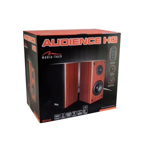 Media-Tech MT3143K Audience HQ Black stereo reproduktory - 10