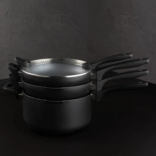 Russell Hobbs RH01840EU7 stohovateľná metalická mramorová súprava riadu, 4-dielna - 8