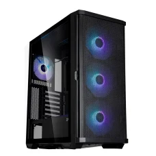 Zalman Z10 Plus ATX čierna počítačová skriňa s ARGB ventilátormi