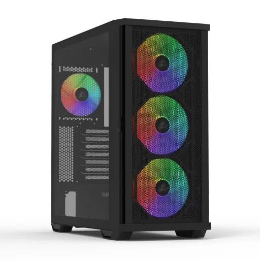 Zalman Z10 Plus ATX čierna počítačová skriňa s ARGB ventilátormi - 2