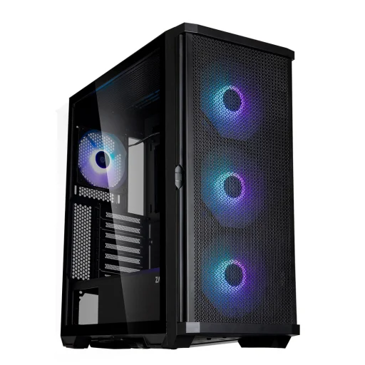 Zalman Z10 Plus ATX čierna počítačová skriňa s ARGB ventilátormi - 1