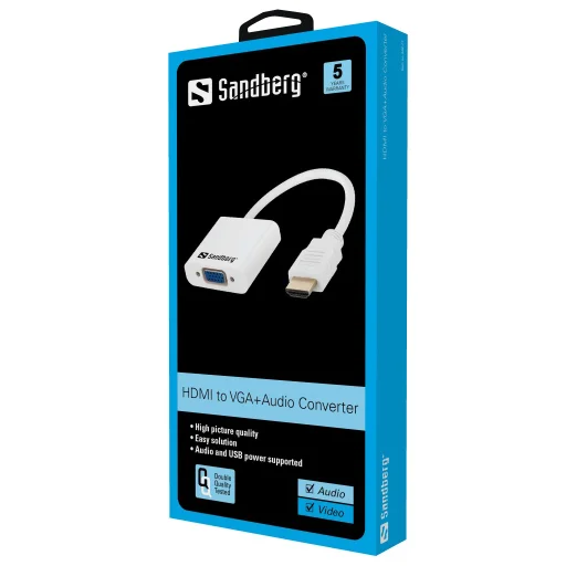 Sandberg 508-77 HDMI – VGA + audio prevodník - 4