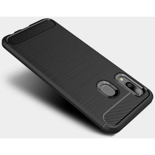 Tech-Protect carbon mintájú TPU tok Samsung A10 fekete - 2