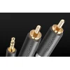 UGREEN AV102 3.5mm mini jack - 2RCA audio kábel 1m fekete thumbnail