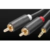 UGREEN AV102 3.5mm mini jack - 2RCA audio kábel 1m fekete thumbnail