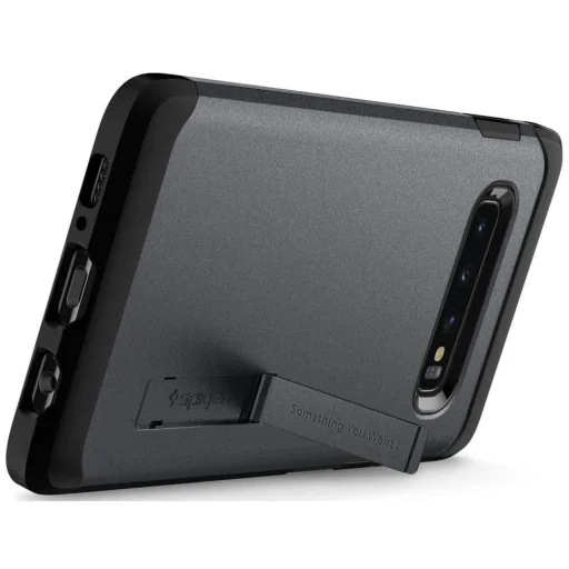 Spigen Tough Armor tok kihajtható támasszal Samsung S10+ Plus Grafit (606CS25771) - 7