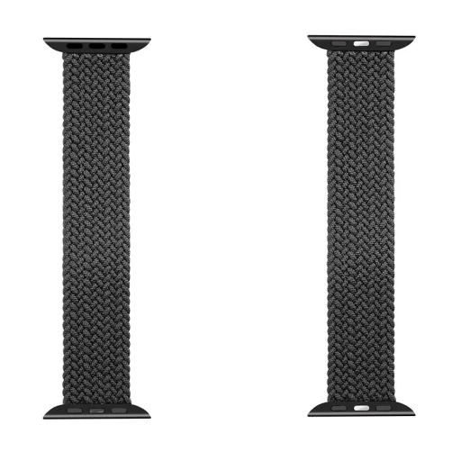 Tactical 779 String Band szövet óraszíj Apple Watch 4/5/6/7/8/SE/Ultra (42/44/45/49mm) méret S fekete - 4