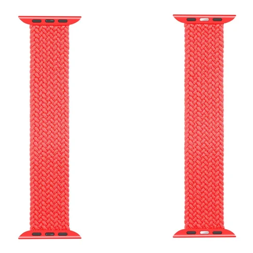 Tactical 783 String Band szövet óraszíj Apple Watch 4/5/6/7/8/SE/Ultra (42/44/45/49mm) méret S piros - 3