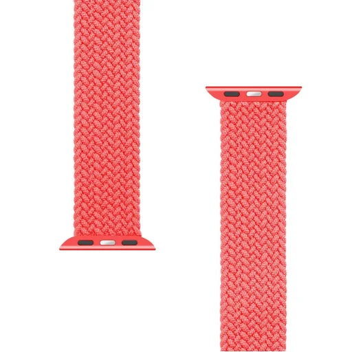 Tactical 758 String Band szövet óraszíj Apple Watch 3/4/5/6/7/8/SE 38/40/41 mm méret M piros - 3