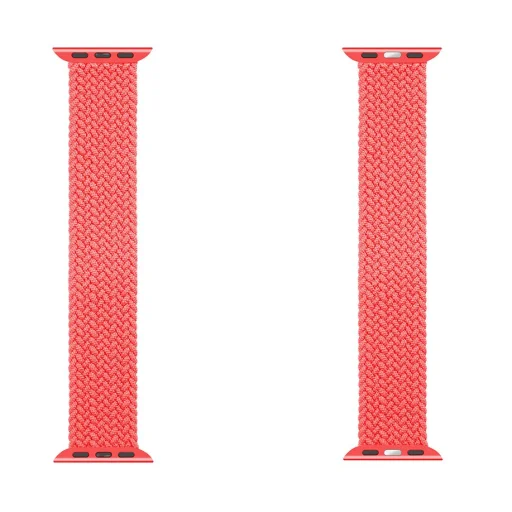 Tactical 758 String Band szövet óraszíj Apple Watch 3/4/5/6/7/8/SE 38/40/41 mm méret M piros - 4