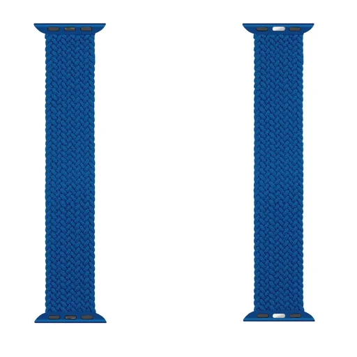 Tactical 755 String Band szövet óraszíj Apple Watch 3/4/5/6/7/8/SE 38/40/41 mm méret M kék - 3