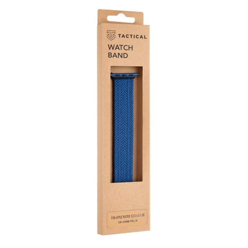 Tactical 755 String Band szövet óraszíj Apple Watch 3/4/5/6/7/8/SE 38/40/41 mm méret M kék - 1