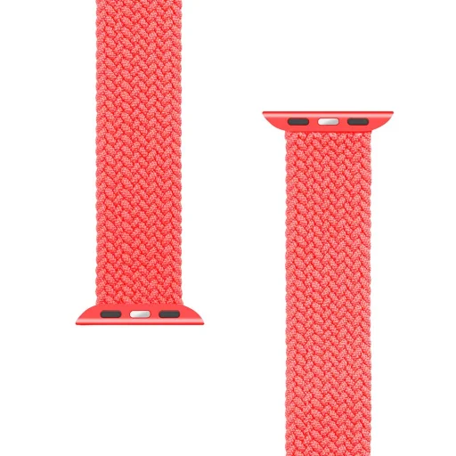 Tactical 778 String Band szövet óraszíj Apple Watch 4/5/6/7/8/SE/Ultra (42/44/45/49mm) méret M piros - 1